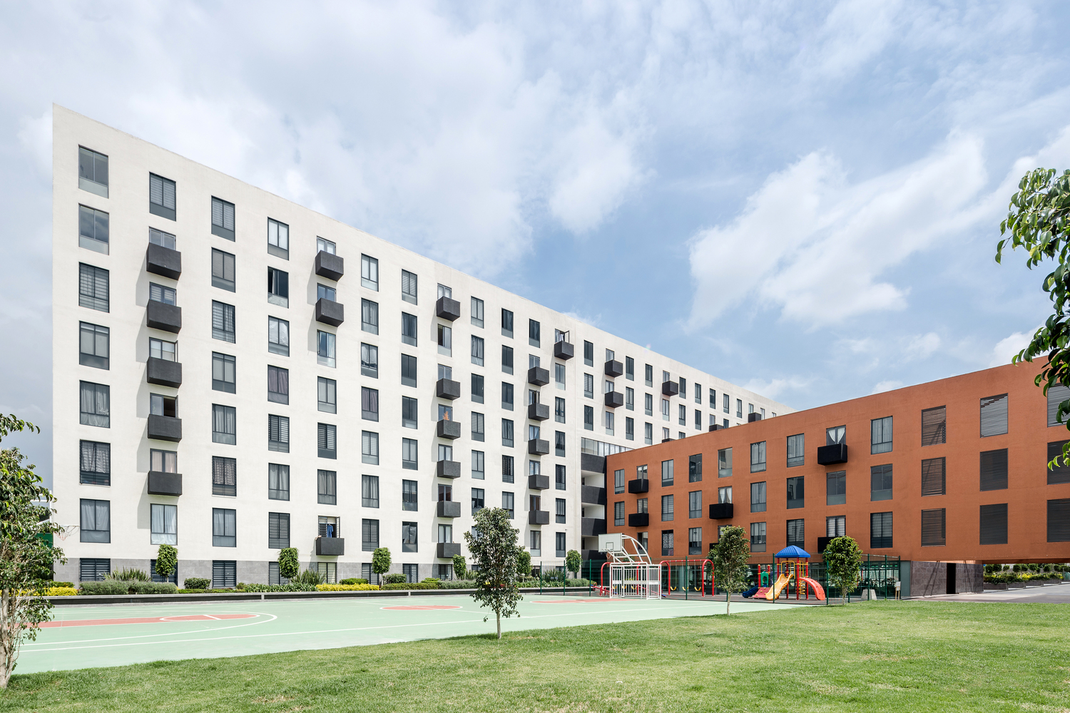 墨西哥圣西蒙多彩公共空间住宅-7