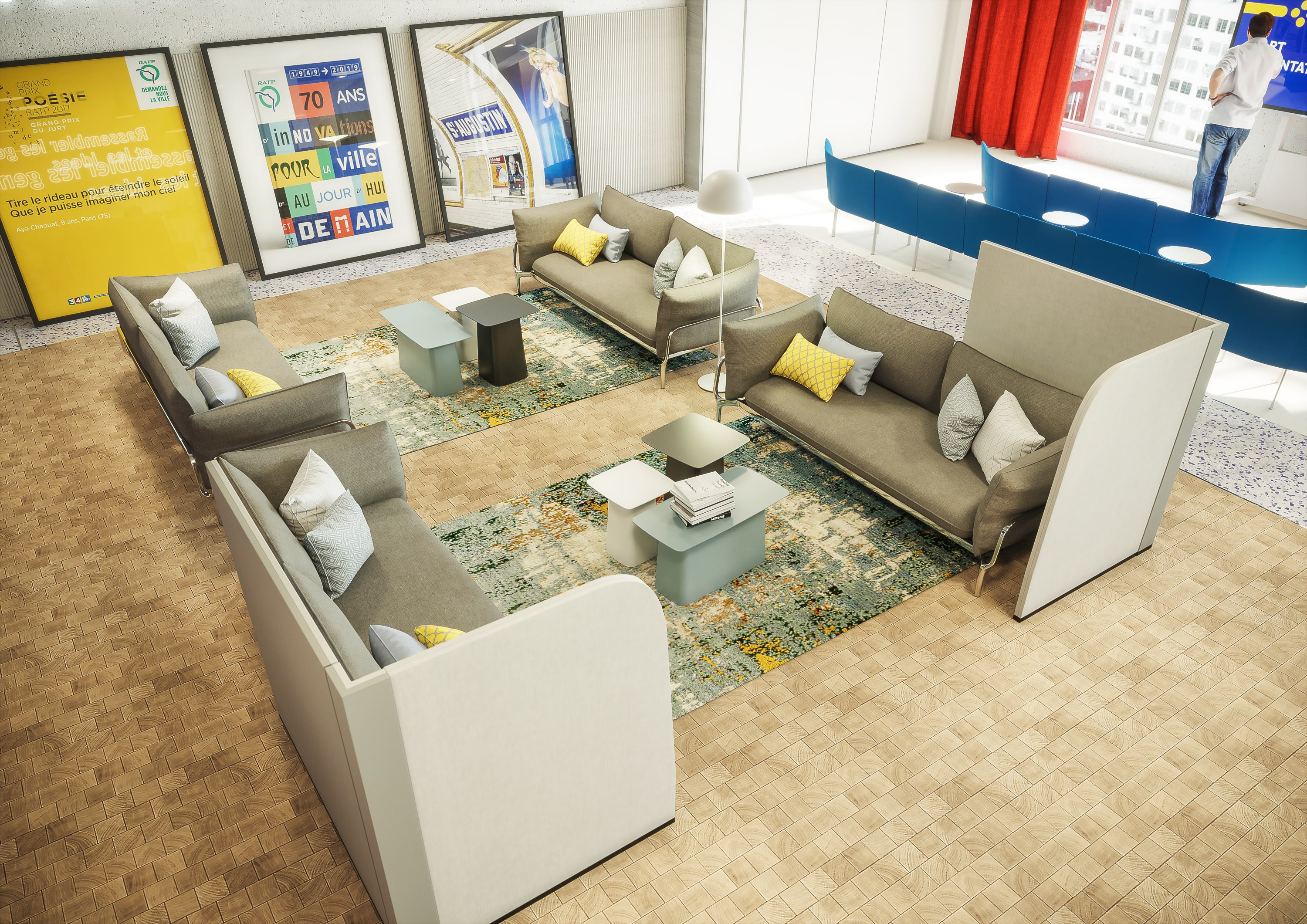 巴黎大众运输公司房地产 城市车站丨法国巴黎丨Yellow Window,4uatre-40