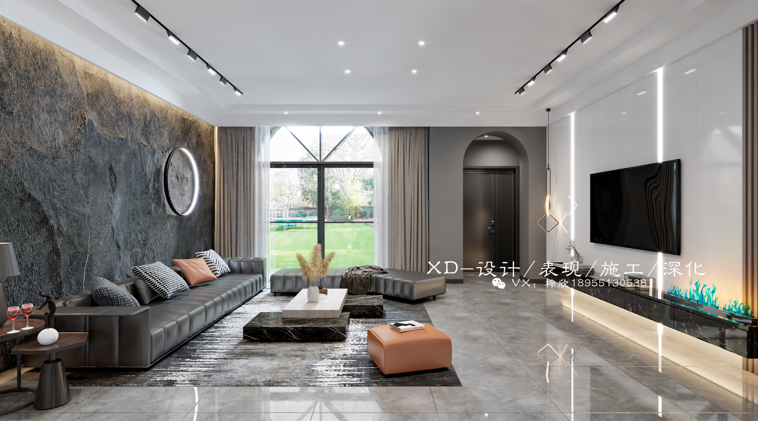 黑白灰小别墅 自带商务属性的风格-1