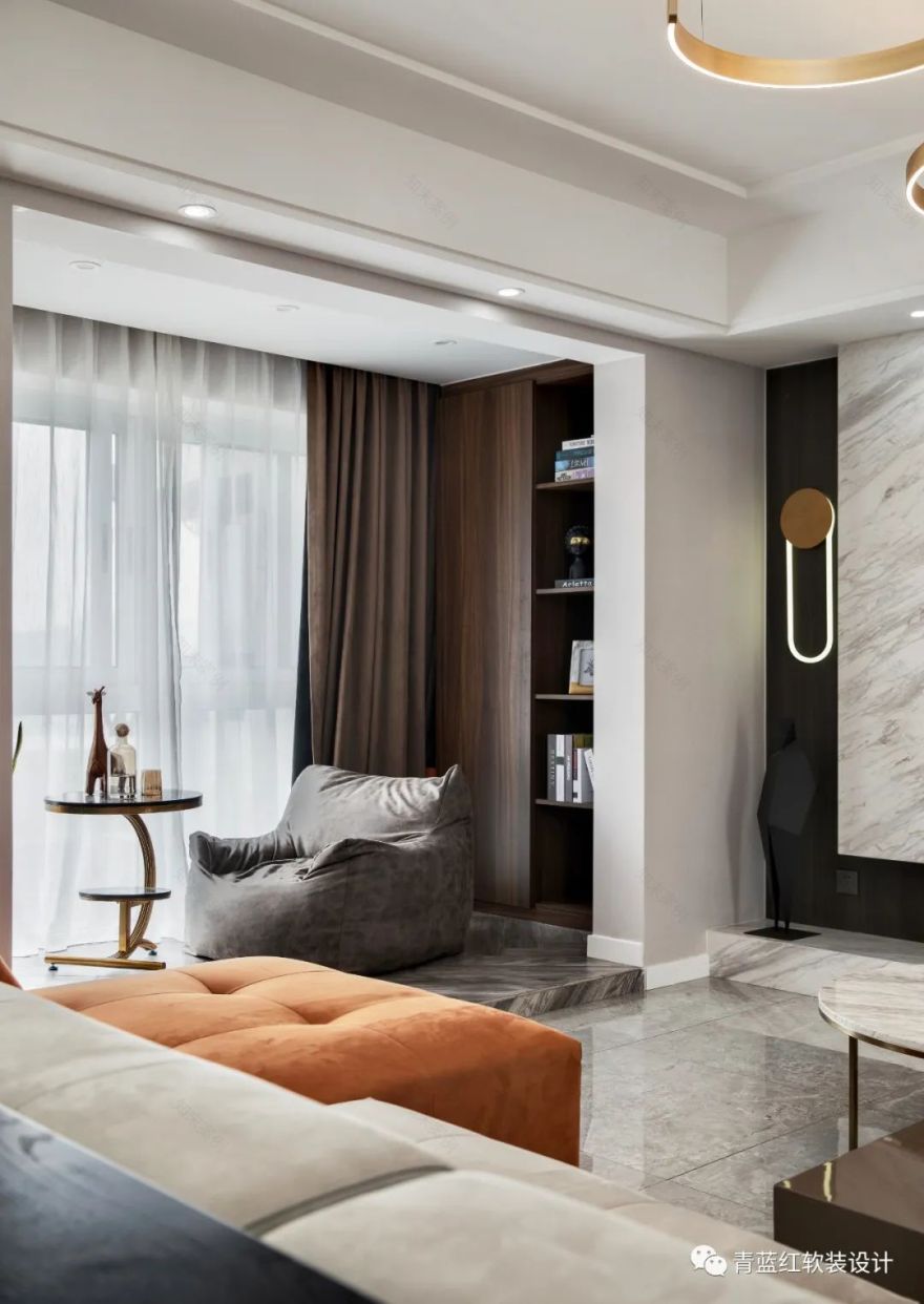 绿地海外滩 139m²私宅设计 | 极致优雅,春光熠熠-18