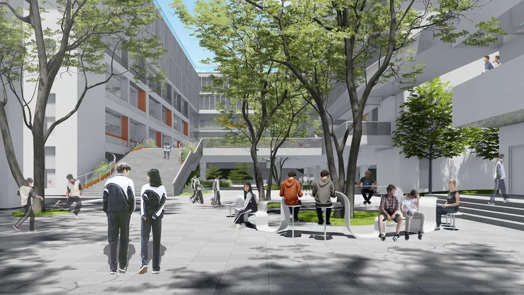 深圳梅山中学扩建综合楼丨中国深圳丨AUBE欧博设计-34