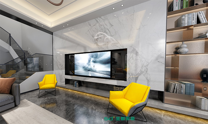 仙源欧境 400㎡现代简约别墅丨中国金华丨圣都家居装饰有限公司-4