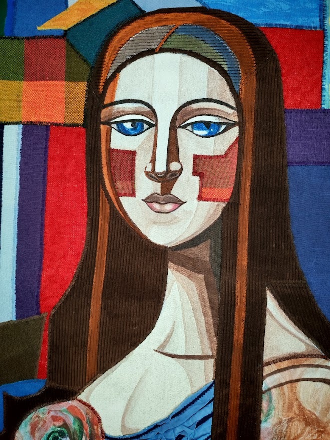 抽象立体主义风格挂毯-5