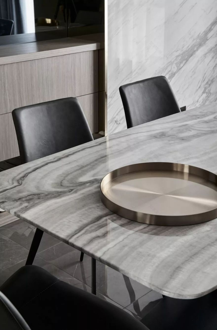 现代简约中的精致奢华——江阴五矿黄山湖壹号 192㎡私宅设计-6