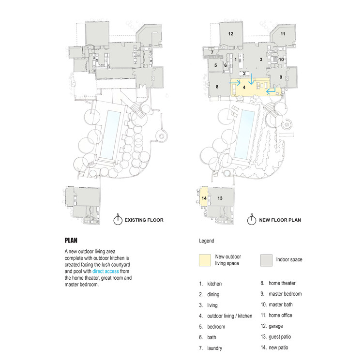 绿意盎然 | 美国沙漠中的现代翻修住宅-12