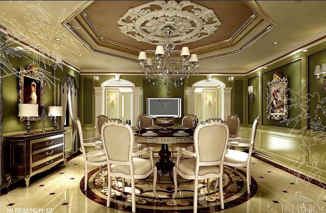 尚层装饰丽宫别墅法式古典风格装修效果图-0