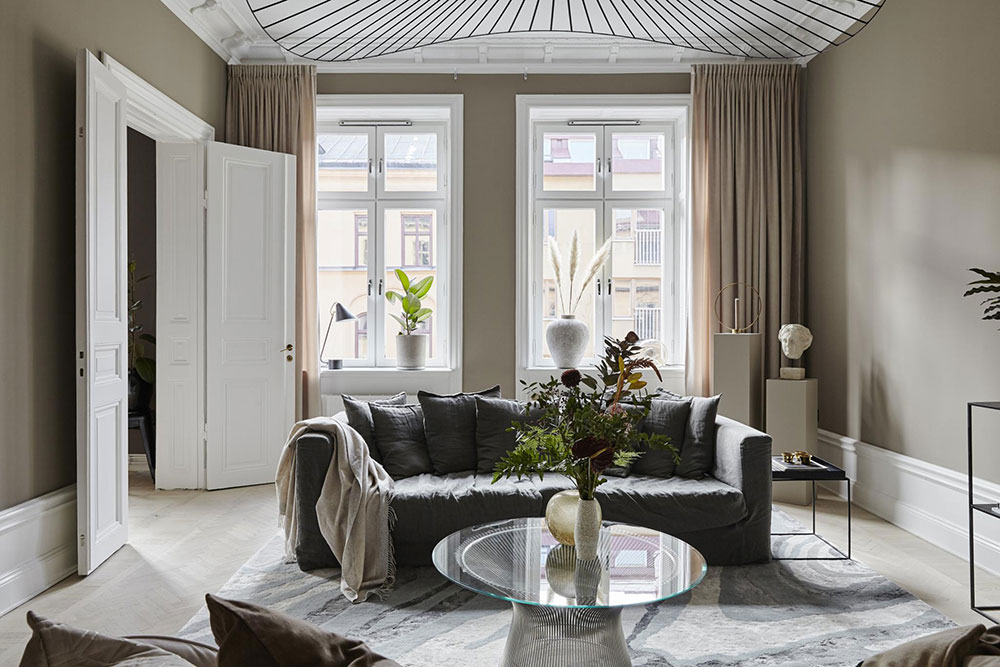 斯德哥尔摩现代公寓音乐室设计-1