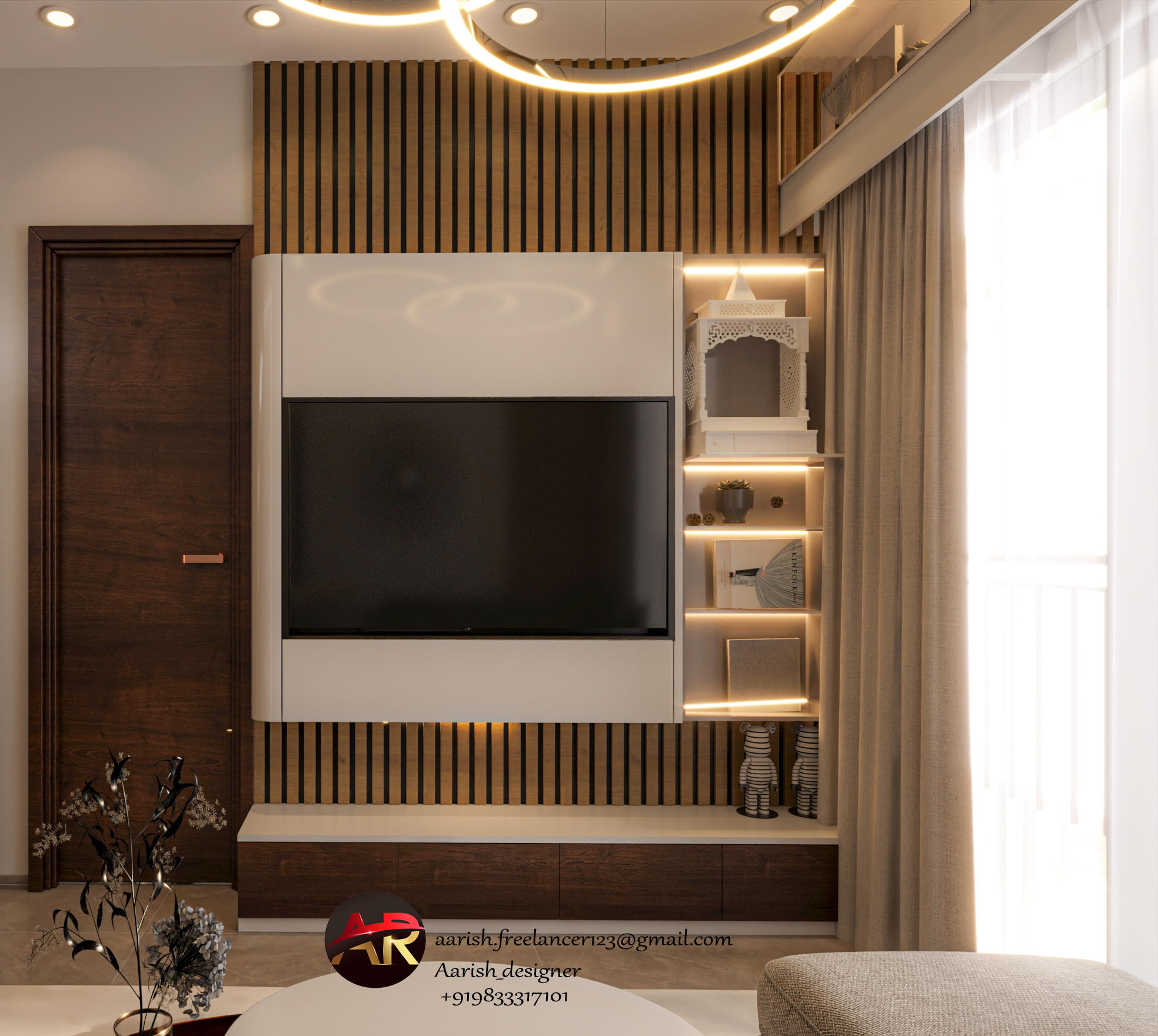 INDIA-MUMBAI ...1bhk APARTMENT 3D DDESIGN-4