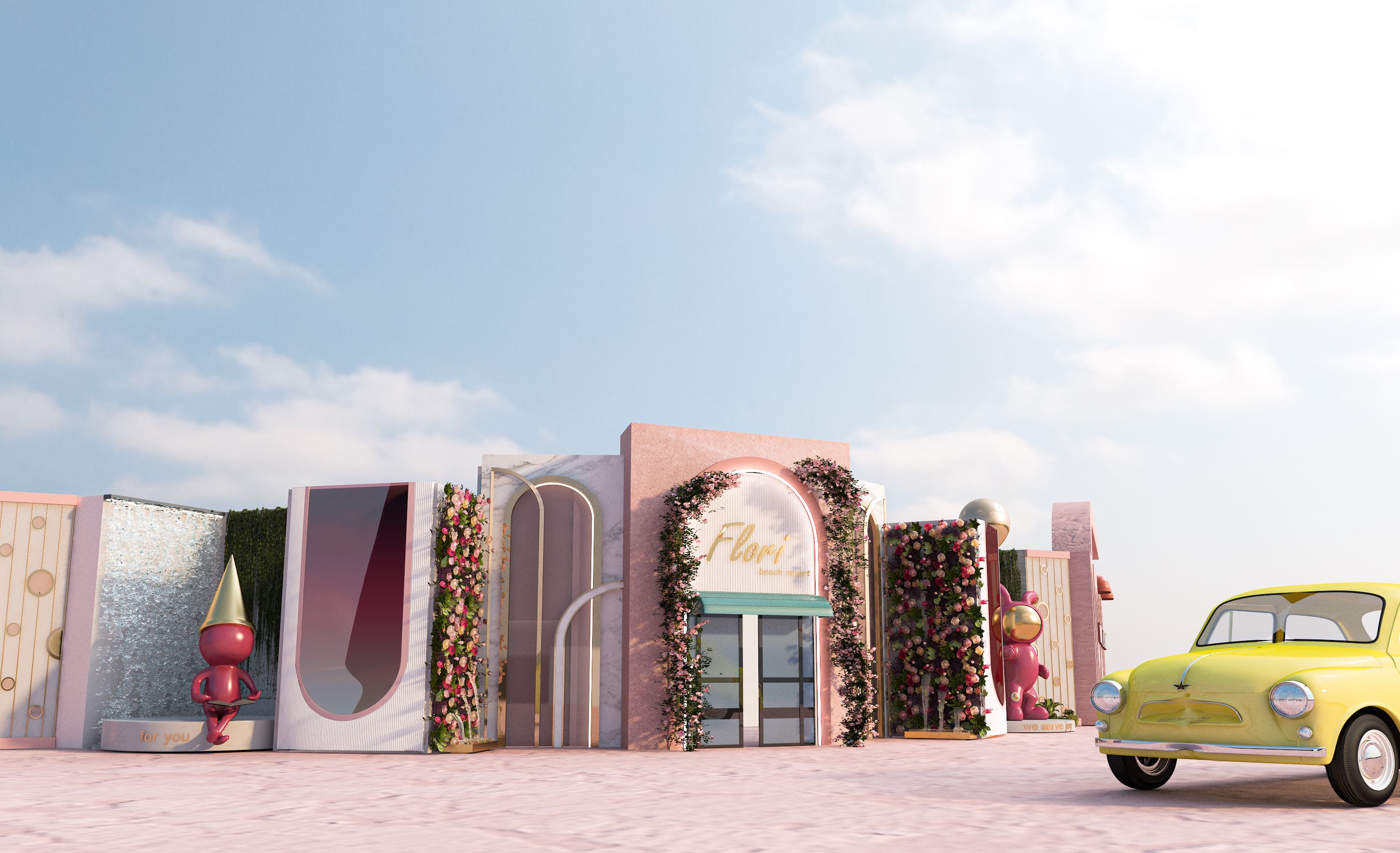 Flori 海滩度假村丨埃及丨美术学院装饰系室内建筑专业-39