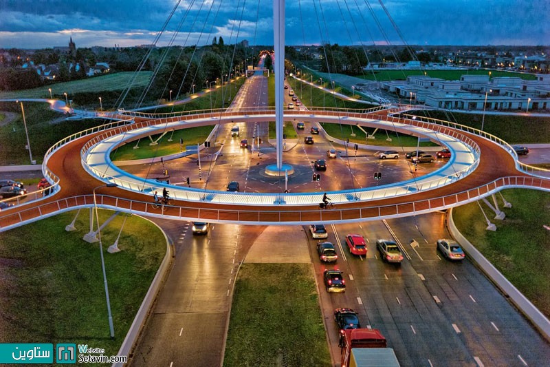 世界首个悬空自行车广场  斯塔文丨荷兰丨IPV Delft-4