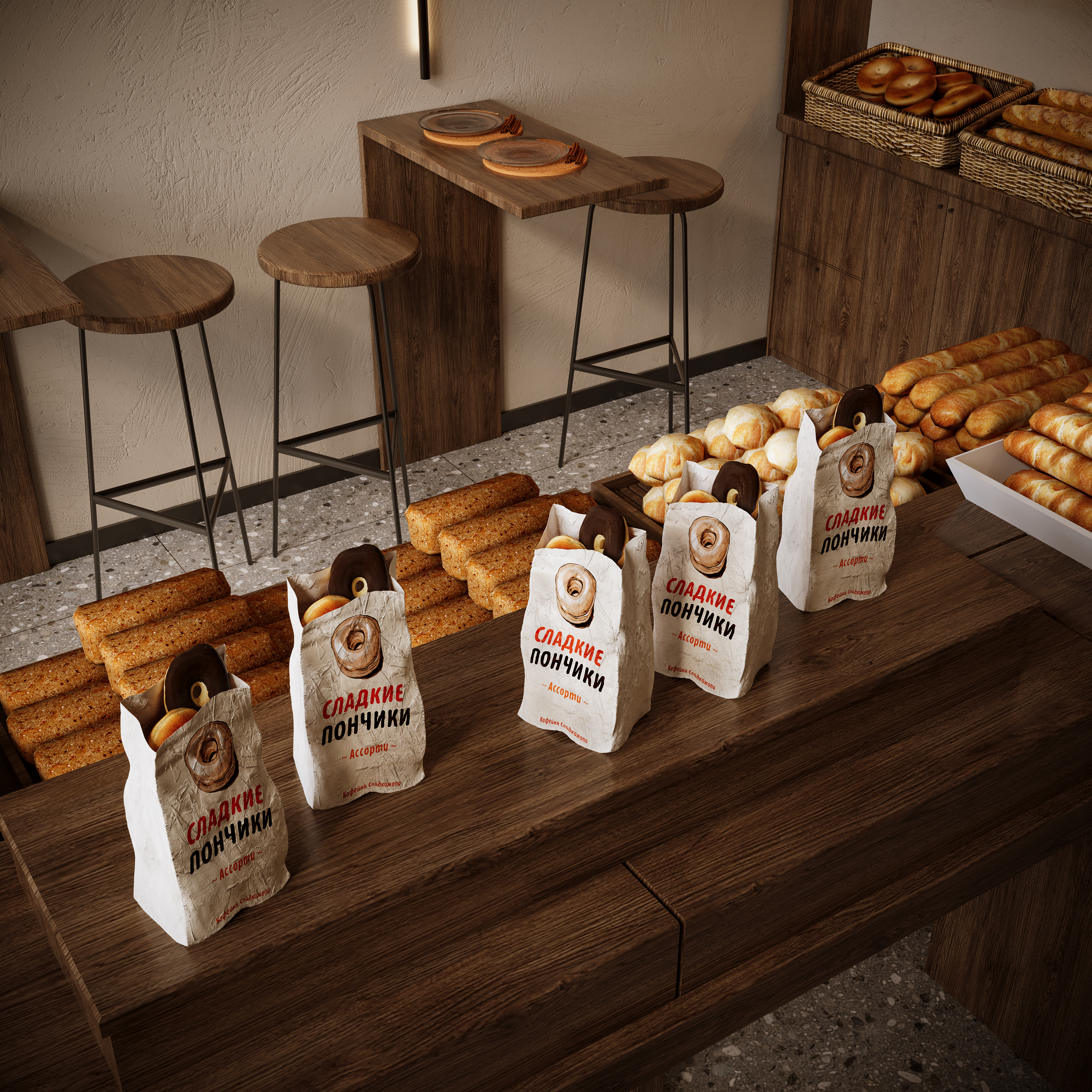 烘焙店渲染作品-5