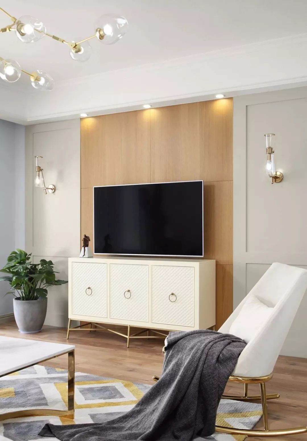 125㎡现代温馨低奢住宅  可米设计-16