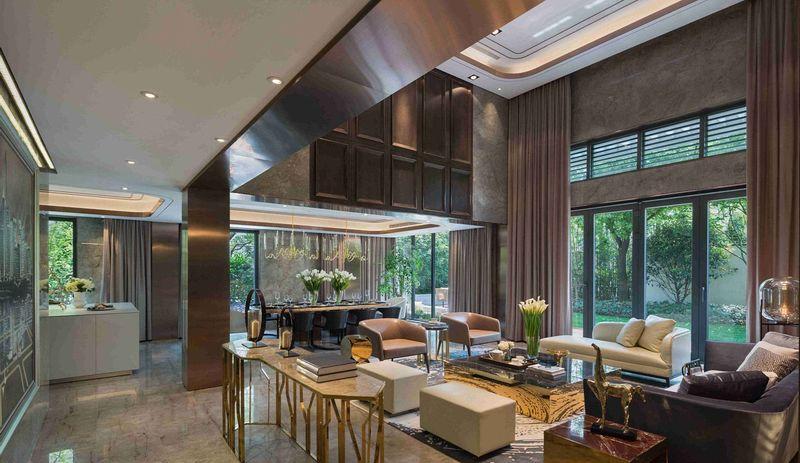 新浦江城十号院现代轻奢别墅设计-31