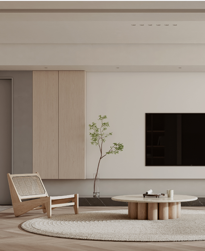 165㎡极简原木系素雅宁静的家丨中国长沙丨周笙笙建筑装饰设计-7