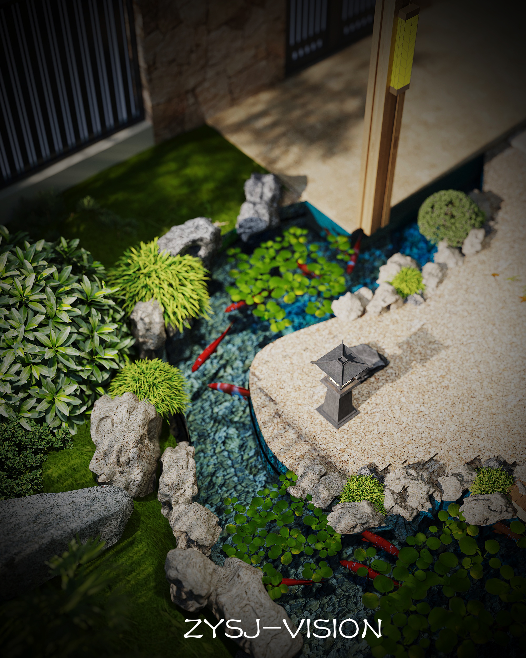 新中式禅意庭院-12