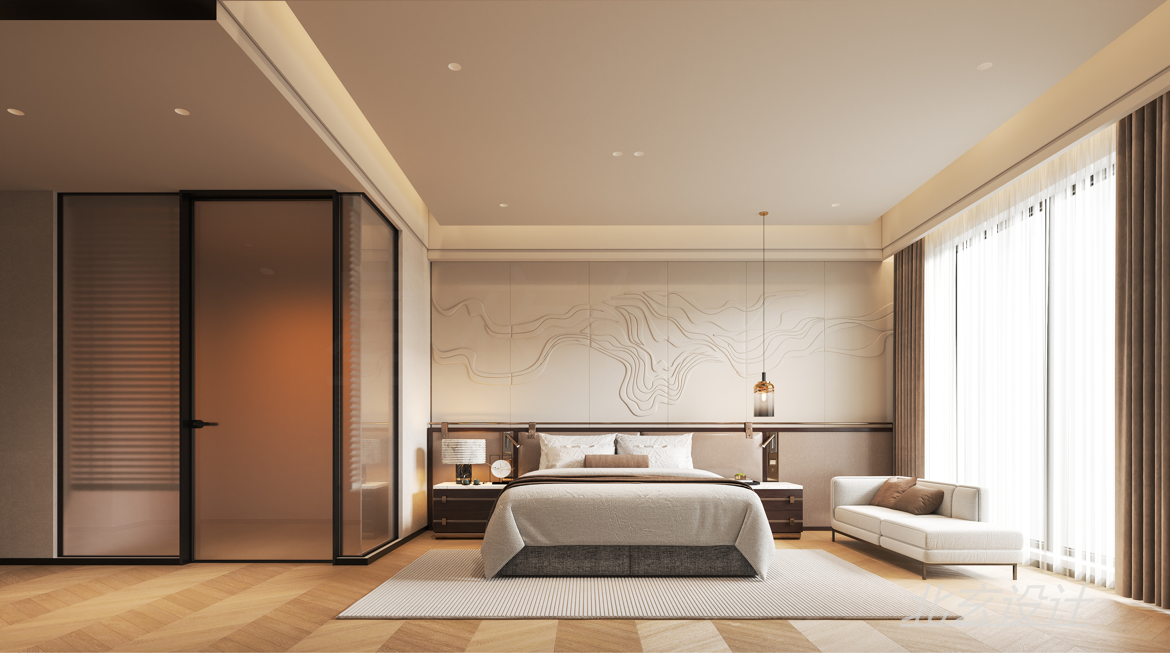 工装-现代新中式办公场所-1