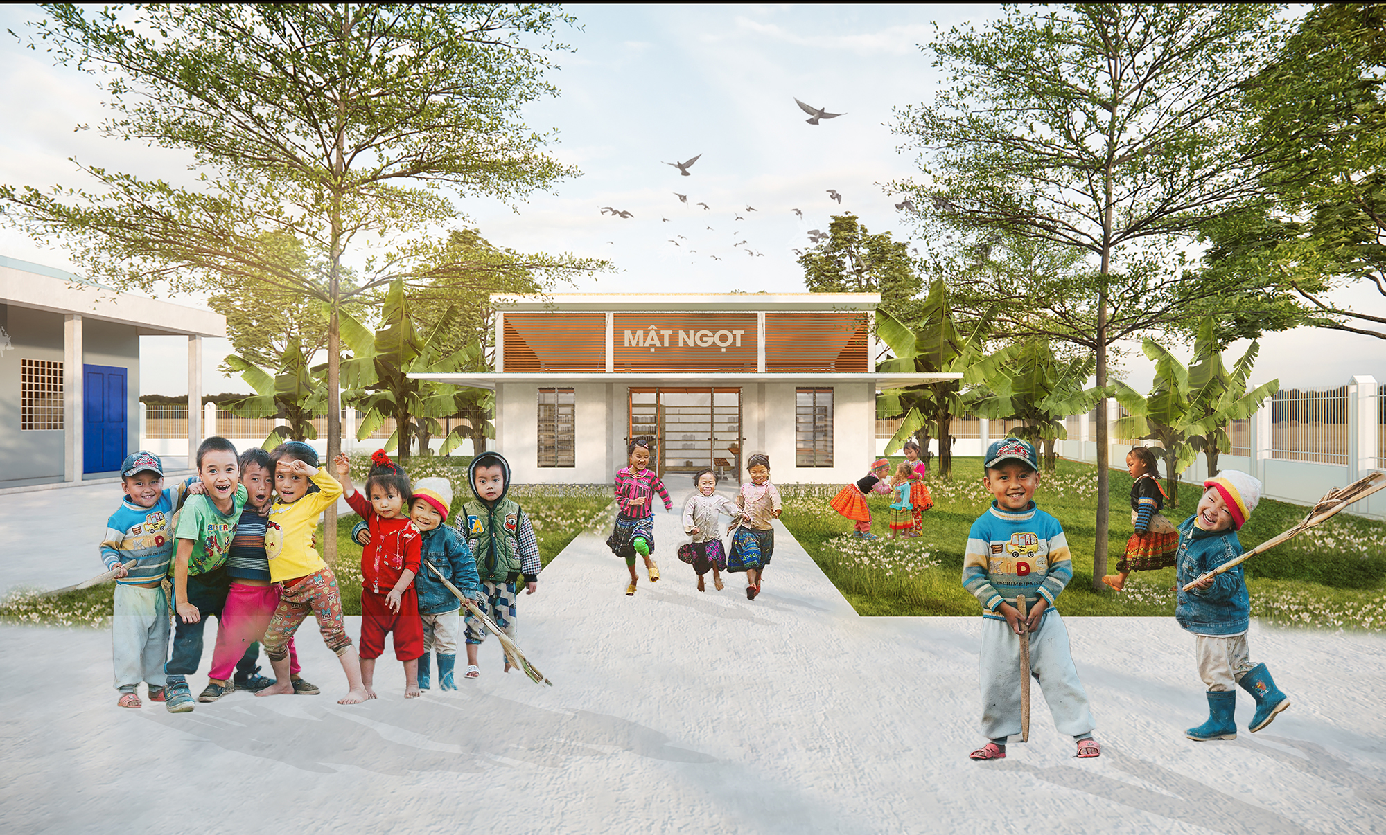 “Mật Ngọt” – 山区儿童图书馆丨胡志明市工业大学学生团队-15