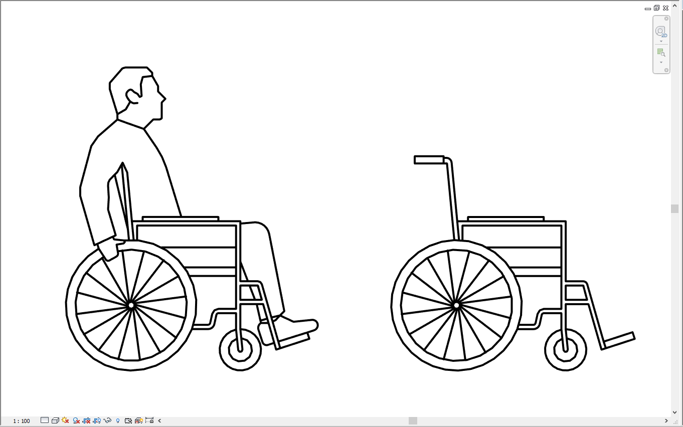 轮椅 Revit 模型-12