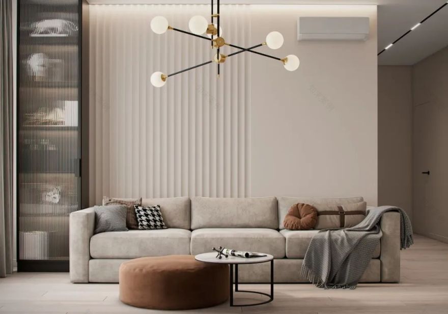 85㎡现代轻奢三居室设计丨Alexander Bocharov-3