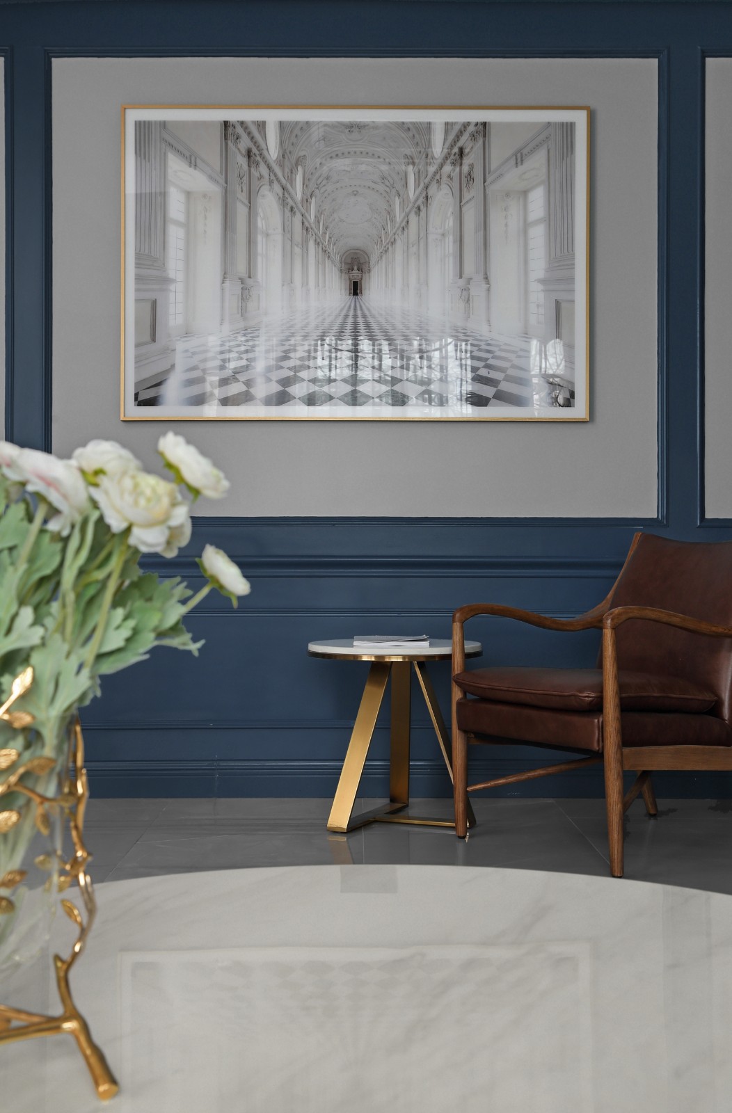 清羽设计 · 成都 178㎡优雅灰蓝家居,打造舒缓港湾氛围-36