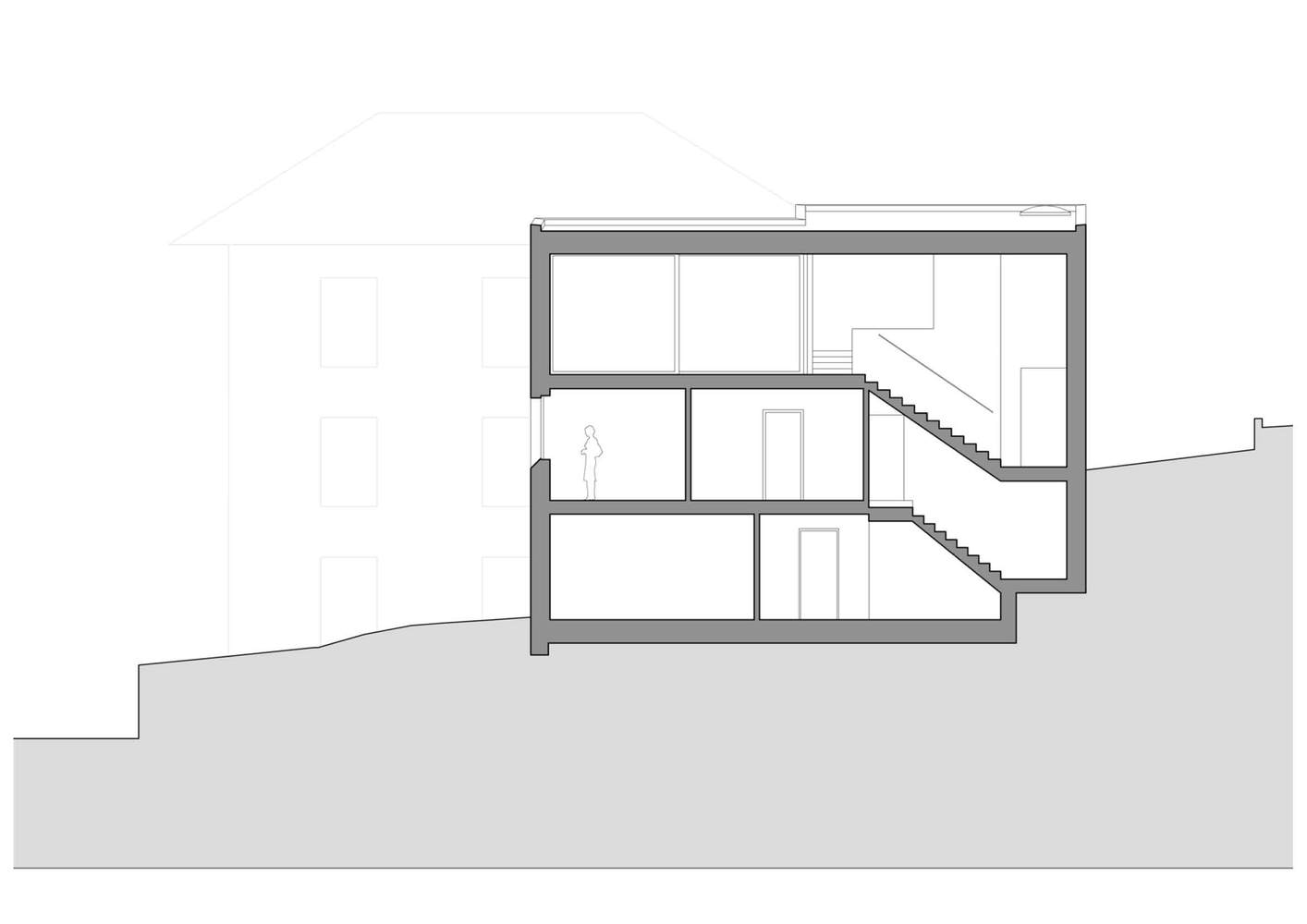 瑞士纳沙泰尔 SAH 别墅 | 紧凑空间中的光影游戏-48