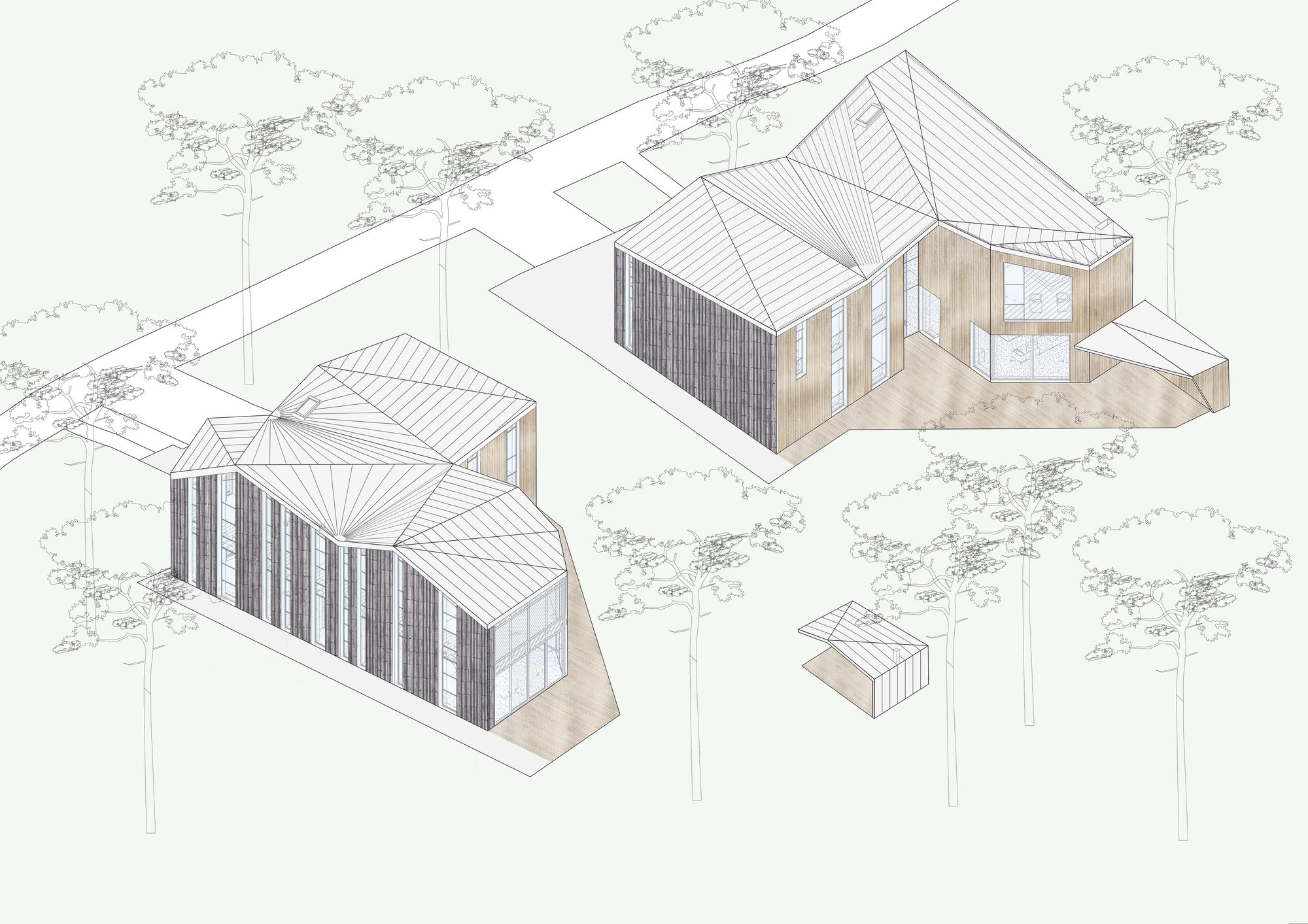 森林中的房屋丨立陶宛维尔纽斯丨Architektūros linija-14