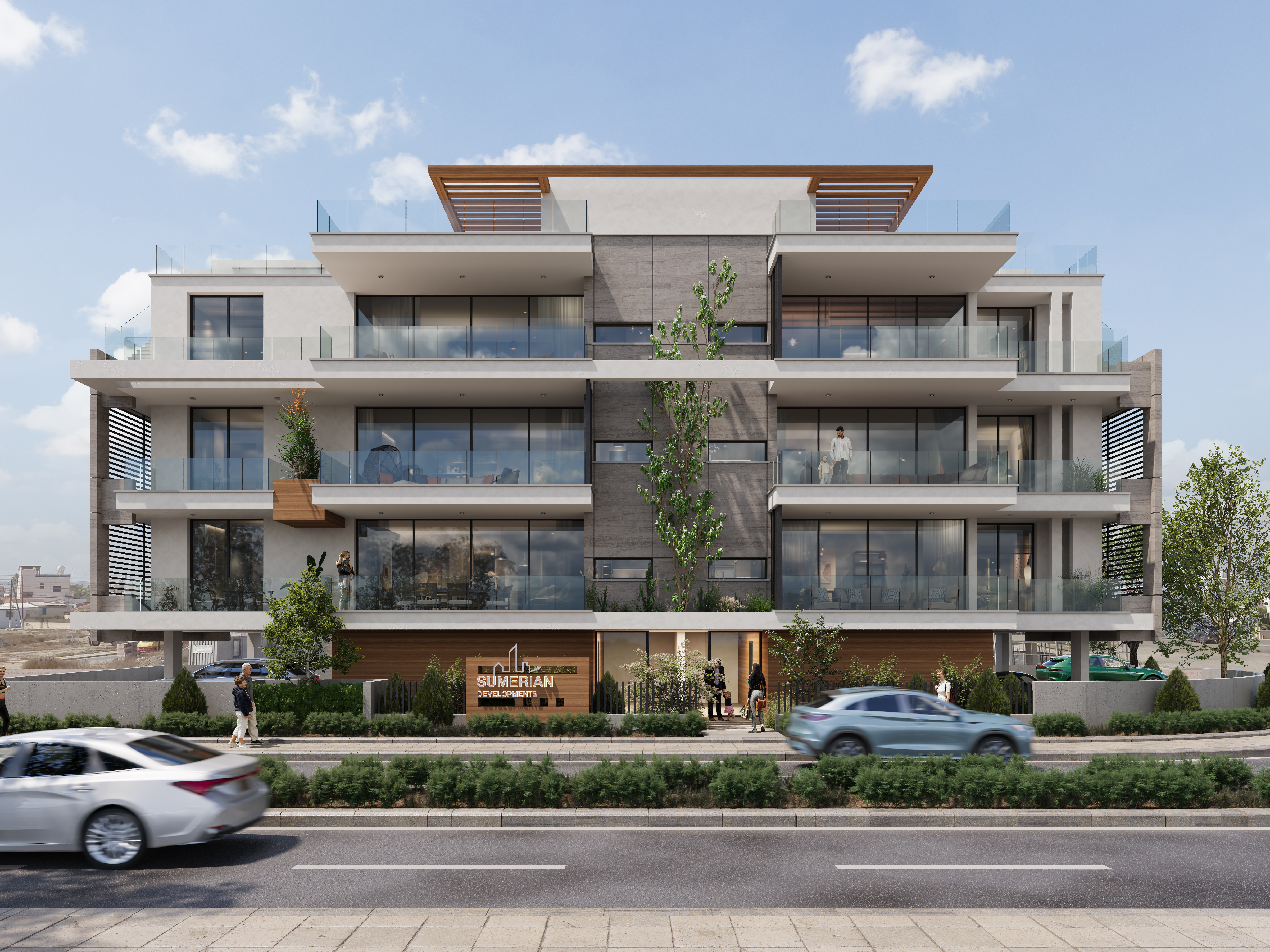 Contemporary Residential Building — Full CG Project-0