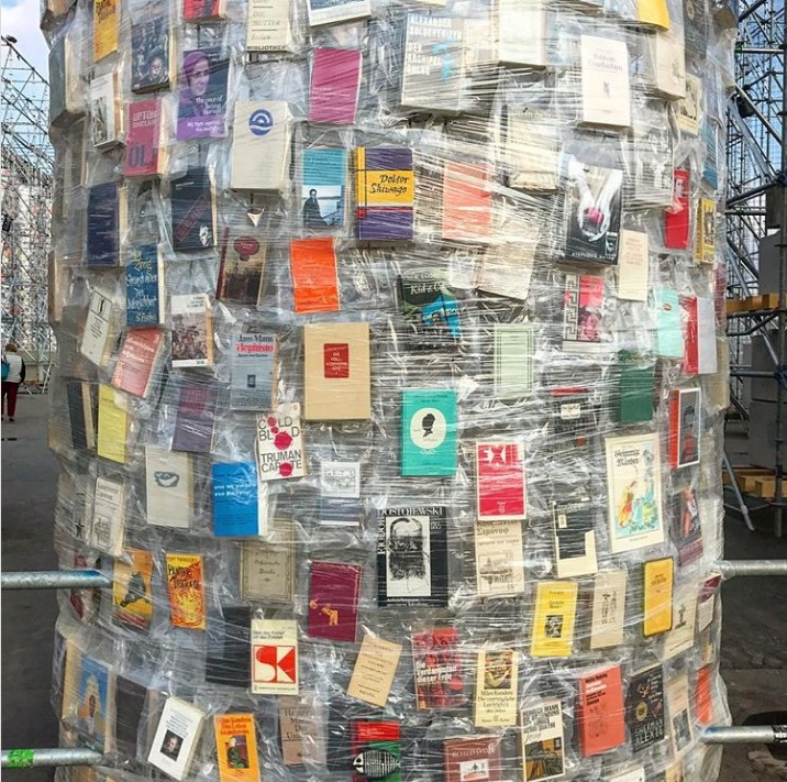 《书本帕台农神庙》建筑装置丨德国卡塞尔丨阿根廷概念艺术家玛尔塔·米努金-14