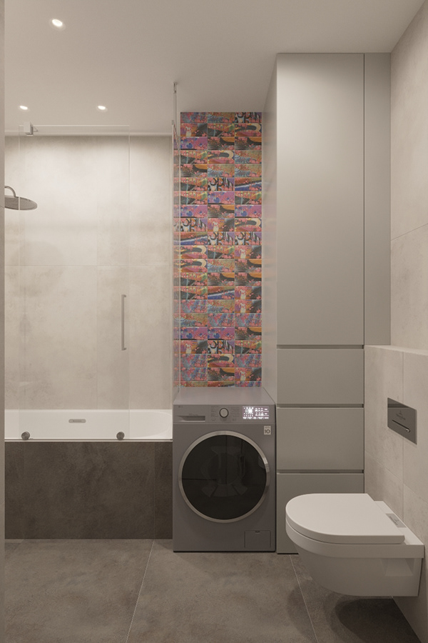 Cell· 现代快节奏生活小公寓设计丨JULIA SIDOROVA-29