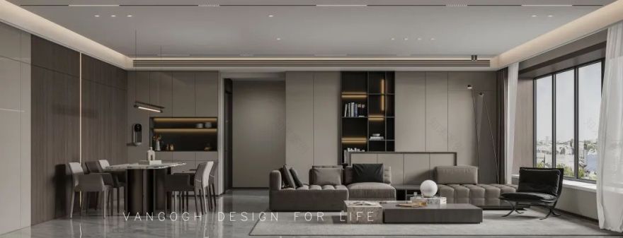 春熙云峰灰调现代家居丨中国天津丨VANGOGH-28