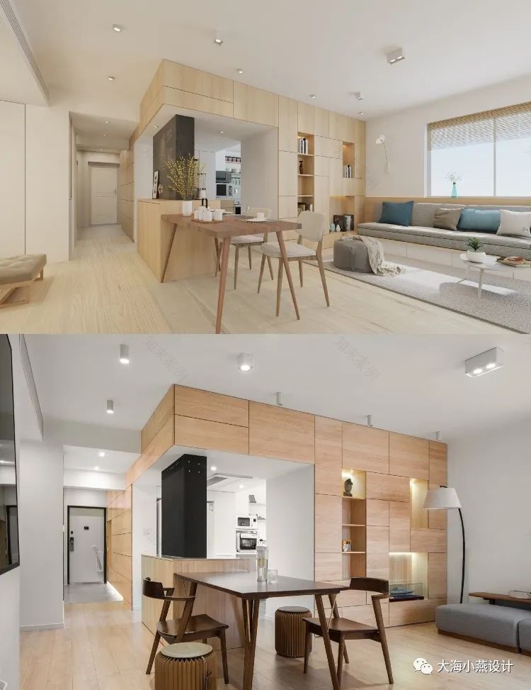 上海 120 平米奇葩户型逆袭,黑房间变豪华主卧套-105