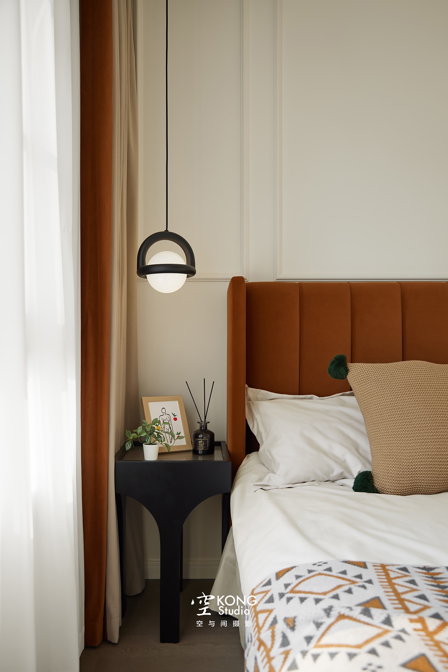 空与间摄影：105m²的轻法式复古，甜度刚刚好-9