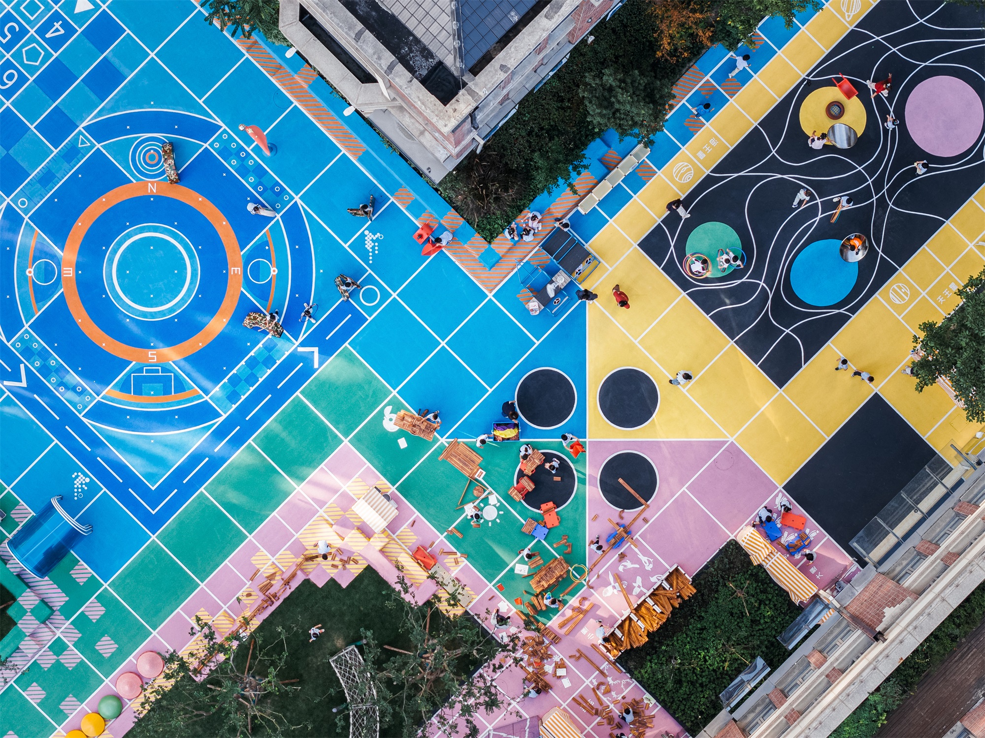 飞行棋幼儿园（上海市徐汇区科技幼儿园文定园景观提升）丨中国上海丨VIA维亚景观-20