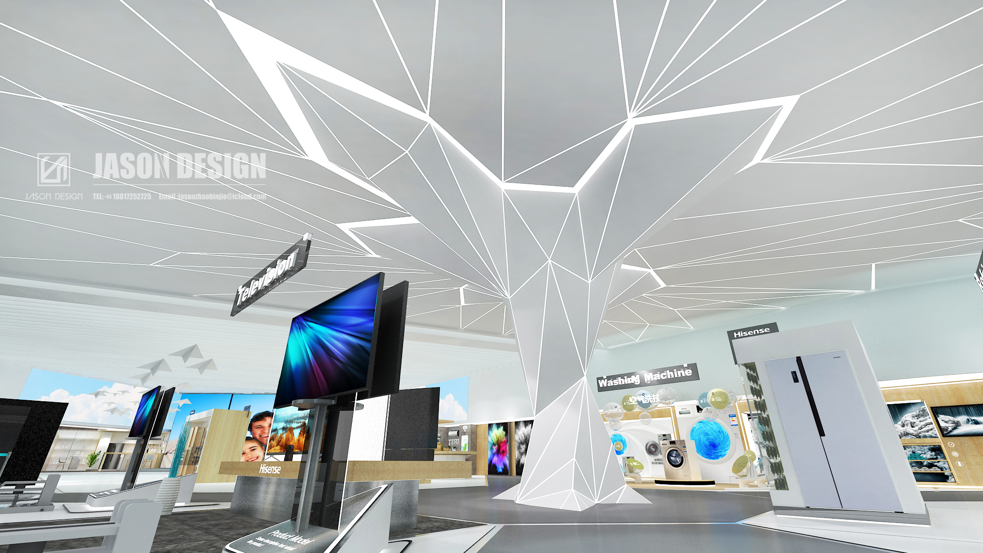 2017 年中国上海 AWE 海信展厅设计丨Jason zhao,YOYO pan-15