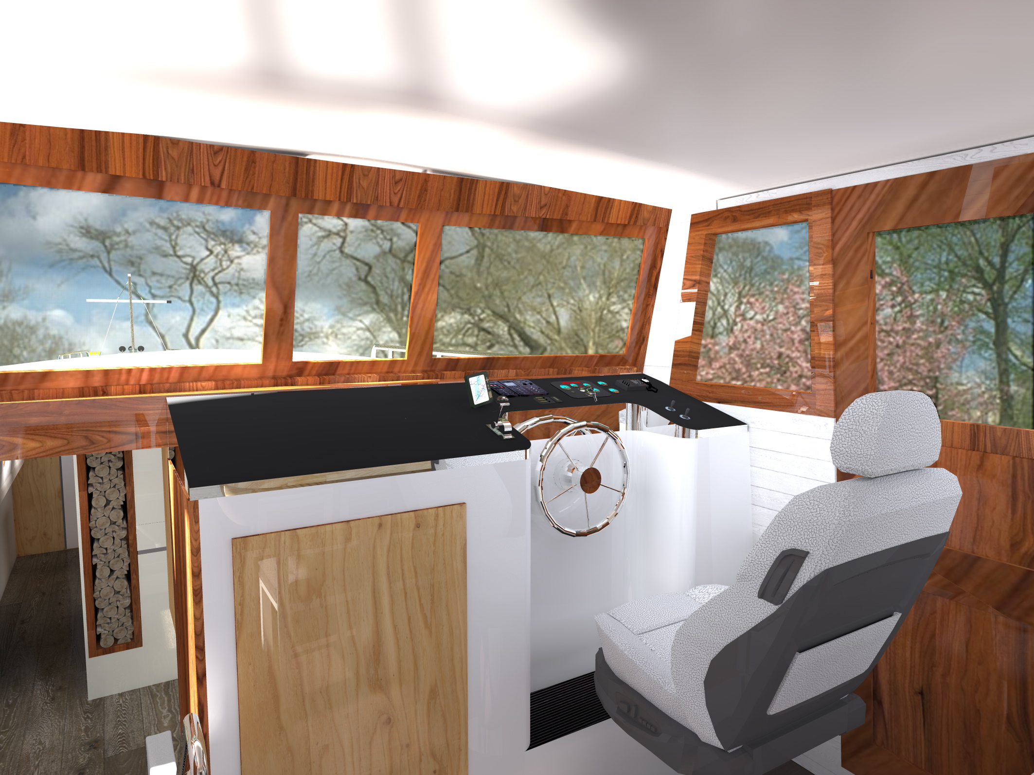 CANAL BOAT WHEELHOUSE concept 2014-42