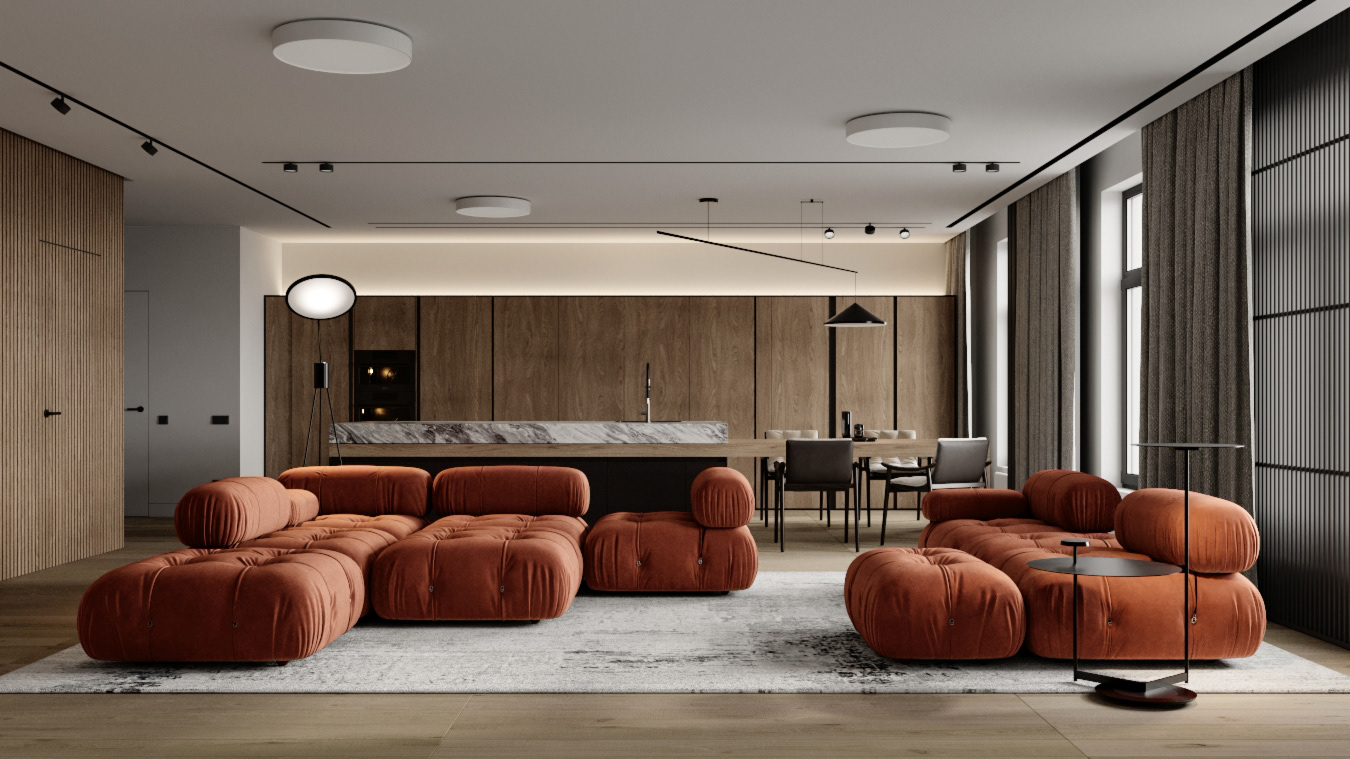 多彩现代简约，开放式空间设计！-0