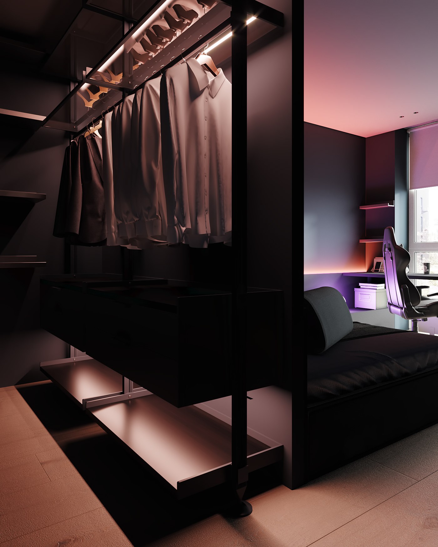 48㎡小空间公寓设计  超有设计感-15