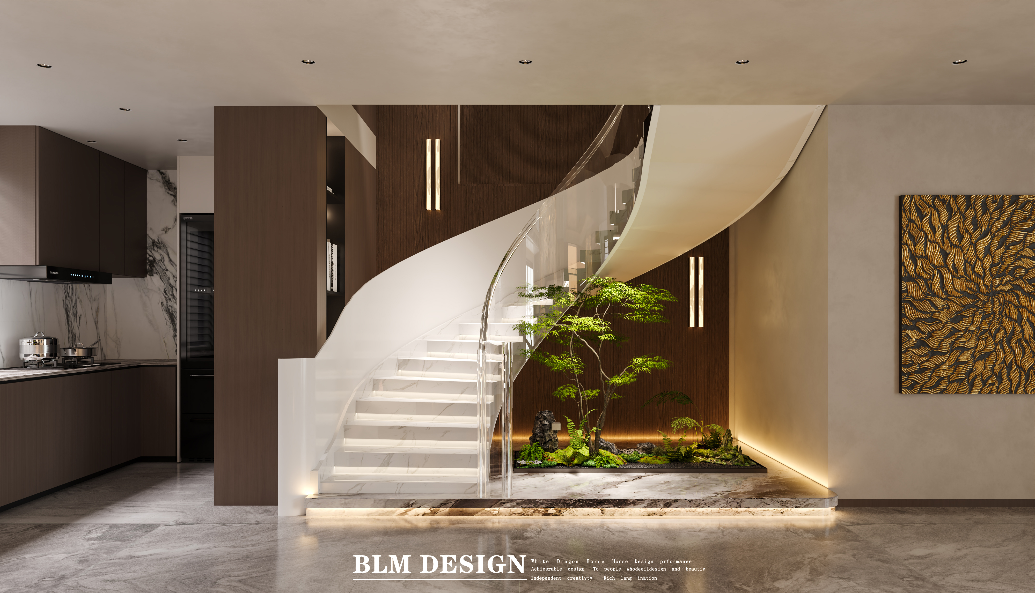 轻奢风别墅案例-4