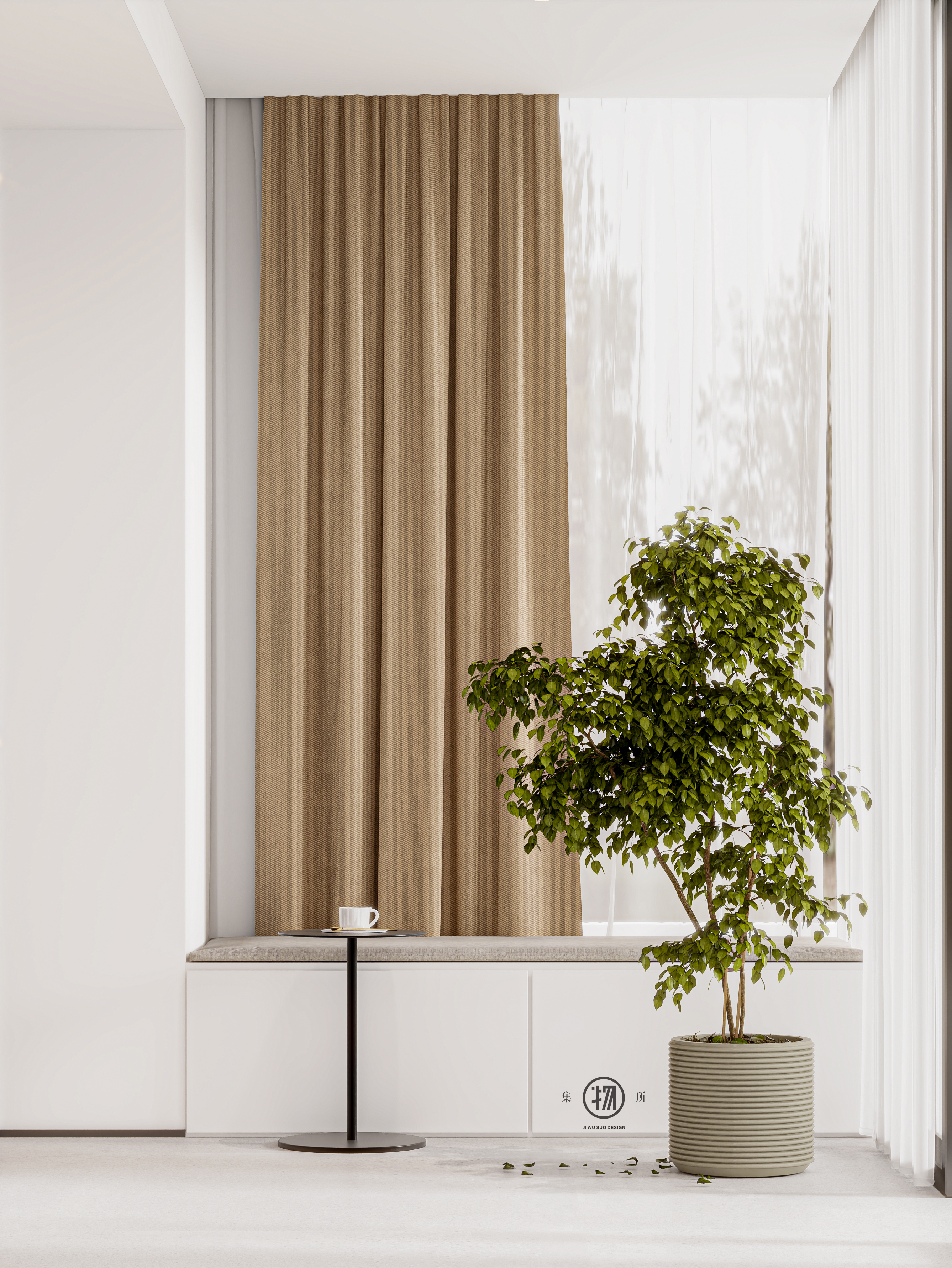 金秋阳光下的住宅商业空间融合丨集物所 Design-35