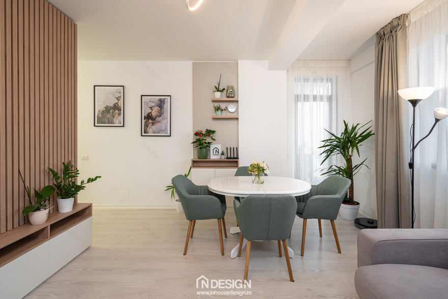 布加勒斯特91·5㎡三居室公寓斯堪的纳维亚风格装修丨罗马尼亚布加勒斯特丨In House Design-13