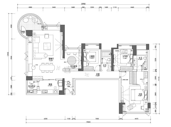 【作品】精装改造｜让空间成为你喜欢的模样-15