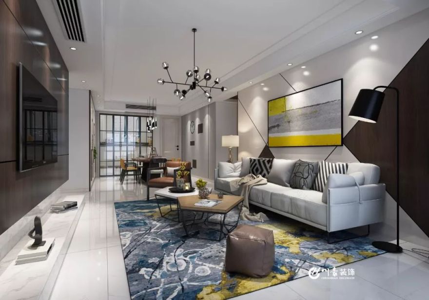 136㎡简约之家,嵌入式收纳空间省 10㎡,太赞了!-8