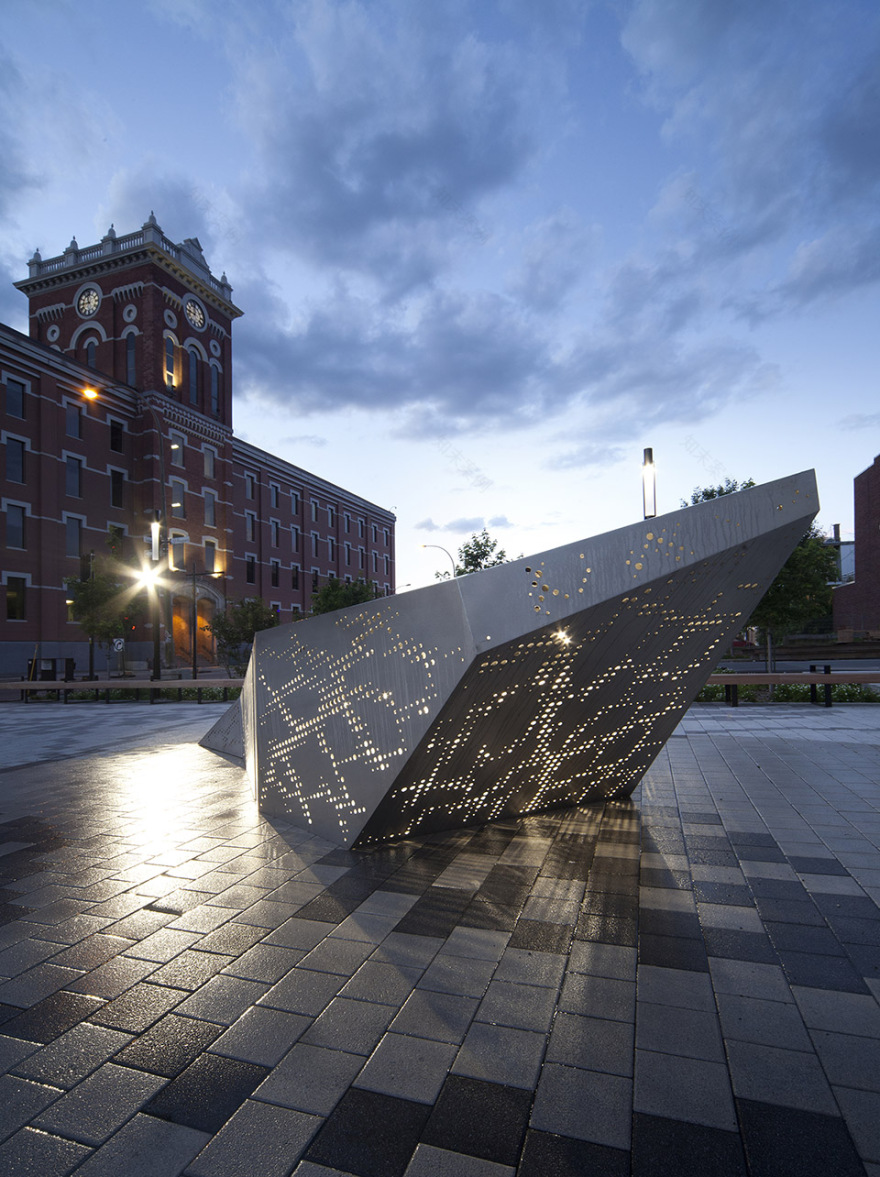 蒙特利尔叶脉广场,加拿大 / NIPPaysage-13