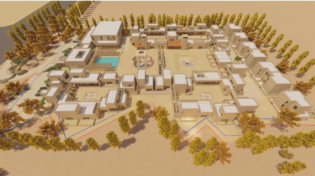 敦煌敢曼万达文华酒店丨中国酒泉丨方案设计为万达酒店设计研究院,施工图为腾远设计-14