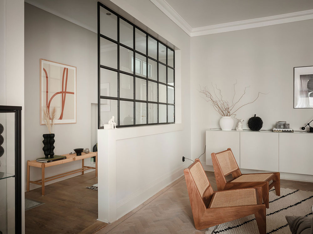 温馨瑞典公寓 | 不同空间的和谐色彩搭配-9