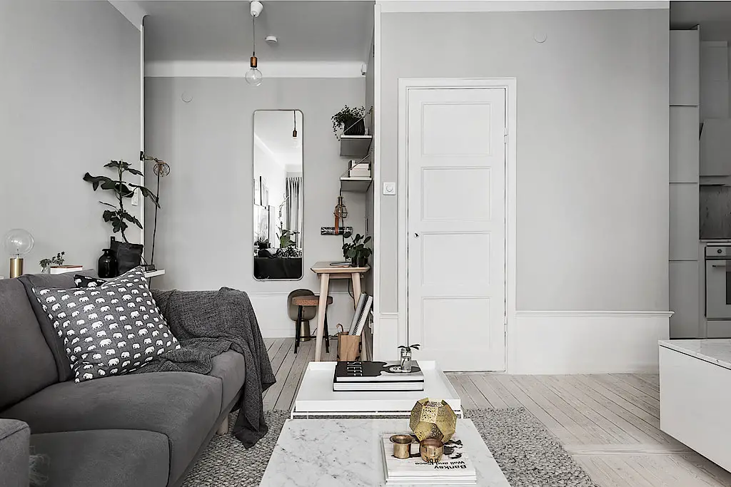北欧小户型的灰色魅力-6