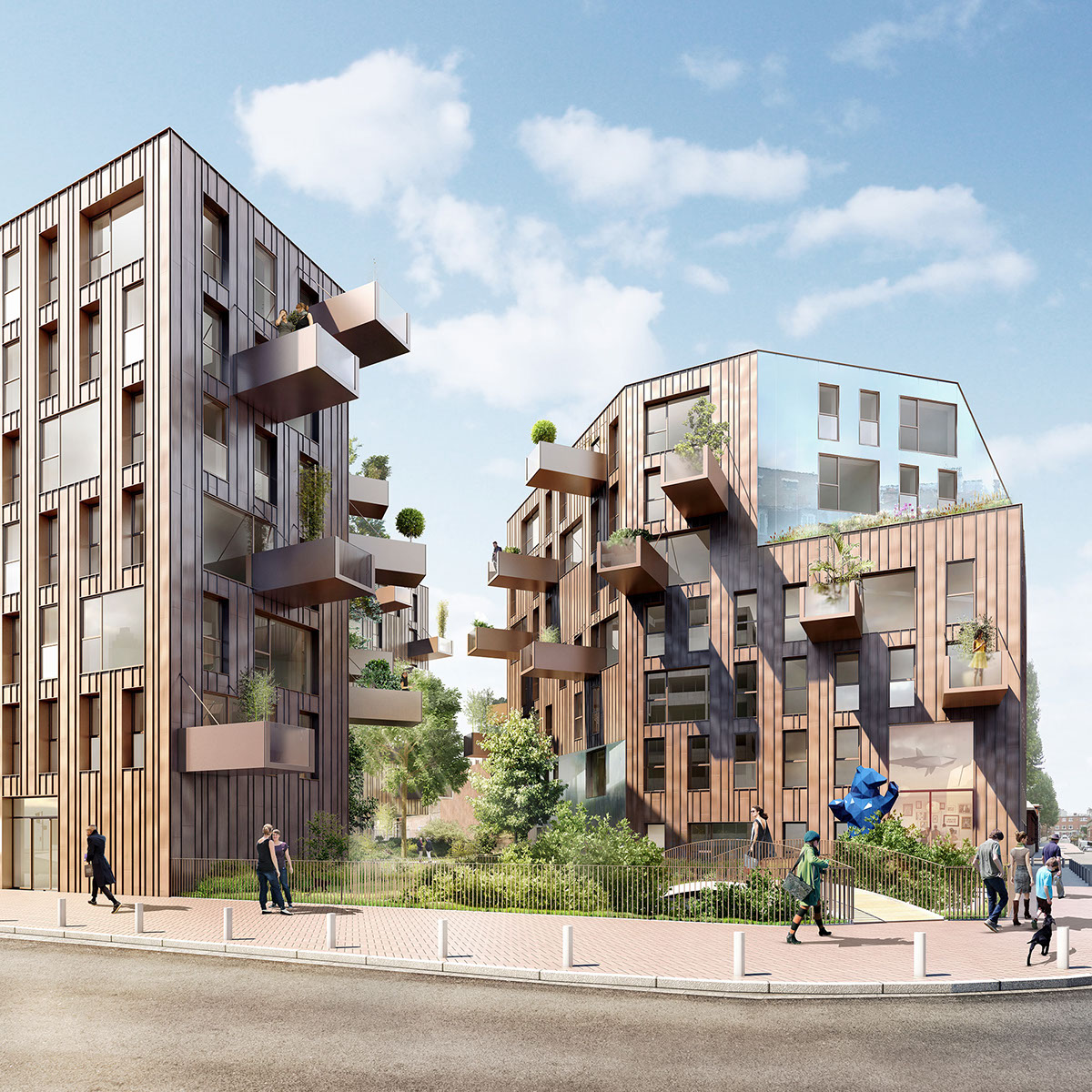 法国里尔 150 套住房与设备设计大赛-20