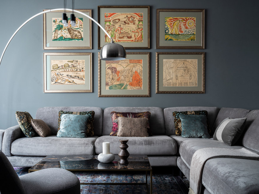 带博物馆画作的公寓设计-7