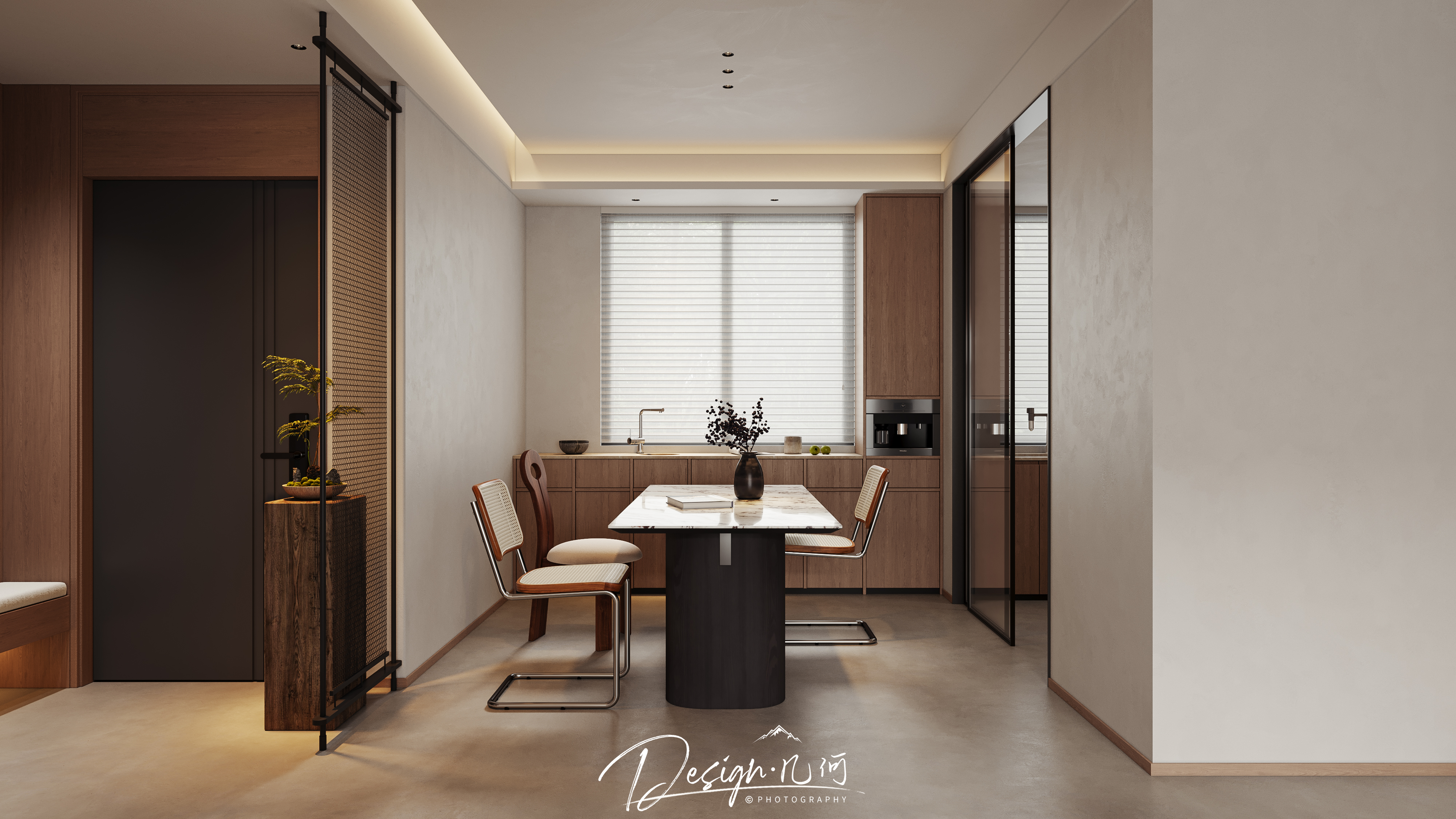 几何空间视觉表现 | 百悦府中古风客餐厅-3