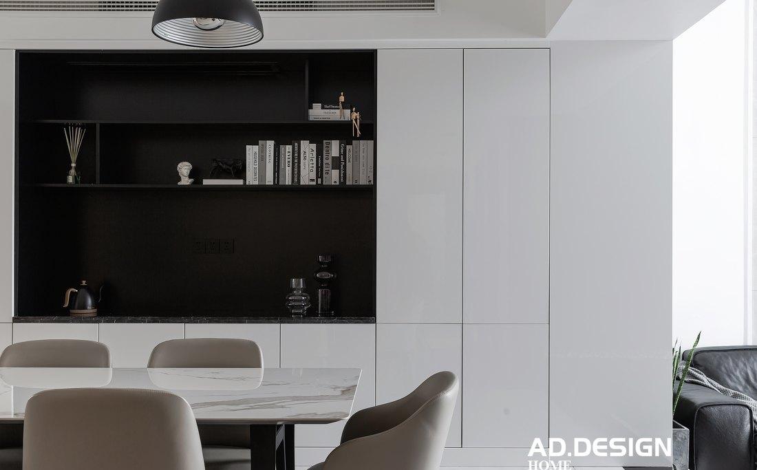 黑白灰复式别墅,开放大气的现代家居设计-15